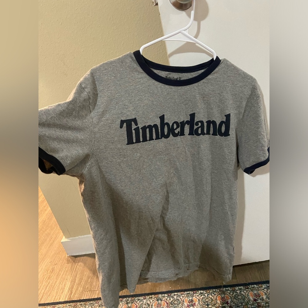 Gray Timberland short sleeve